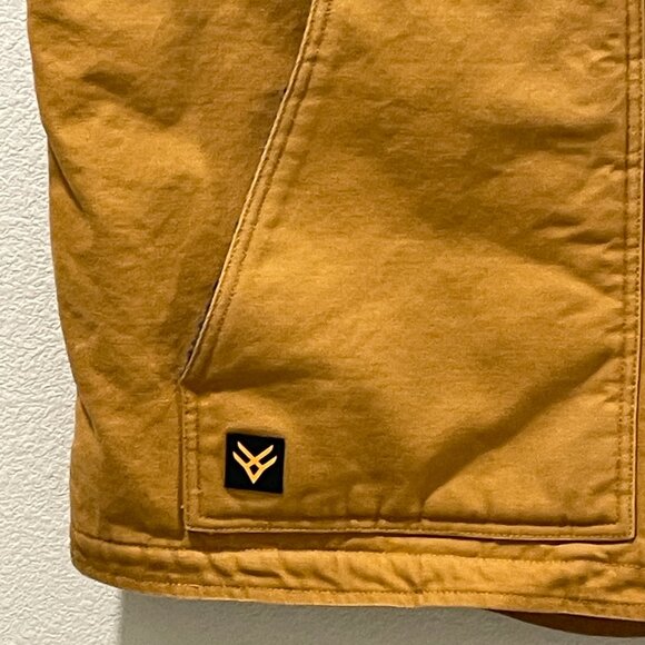 HAWX Men's Khaki Canvas Faux Sherpa Lined Work Vest, Light Brown/Tan - 2XL - Picture 4 of 16